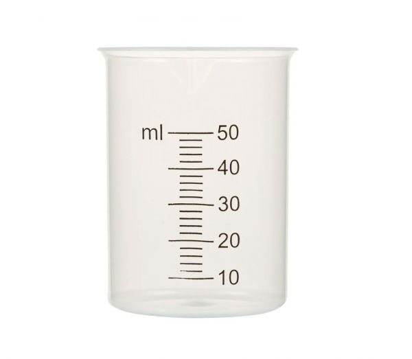 Measuring cup 50 ml, Sile Chemicals